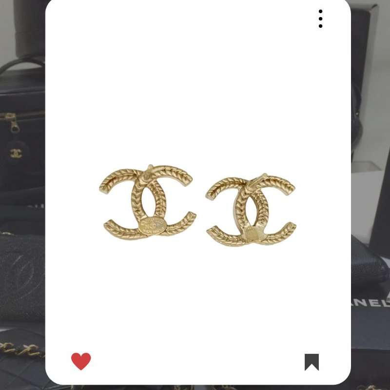 🛍️🎁 26 🔥 3月新品上架 💘罕有 香奈兒 Chanel 簡約金色鏈條耳環🔥 香奈兒熱賣款 香奈兒經典款 耳環 CHANEL EARRING-1