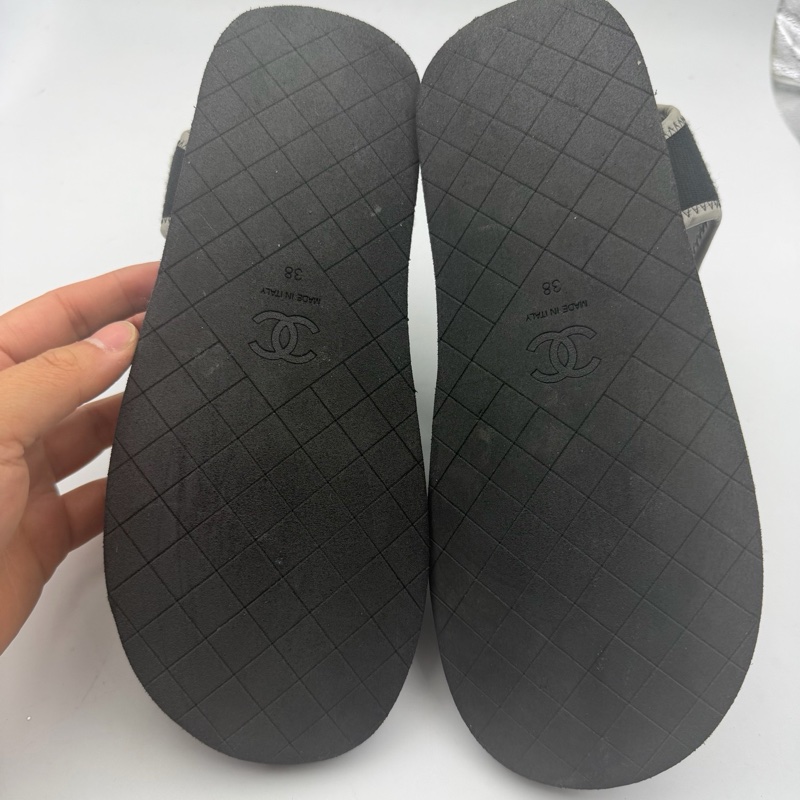 chanel香奈兒coco涼鞋98新 38碼-5