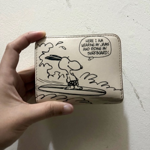 Coach x peanuts史努比聯名中短夾