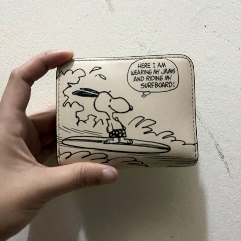 Coach x peanuts史努比聯名中短夾-0