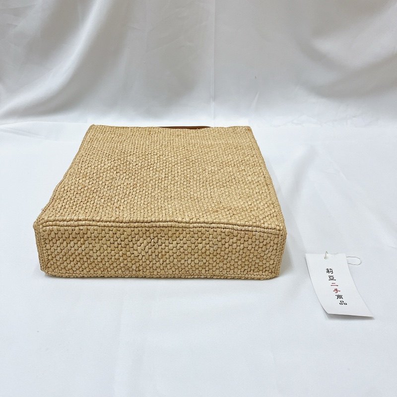 莉亞精品♡LOEWE大款草編兩用包 二手-10