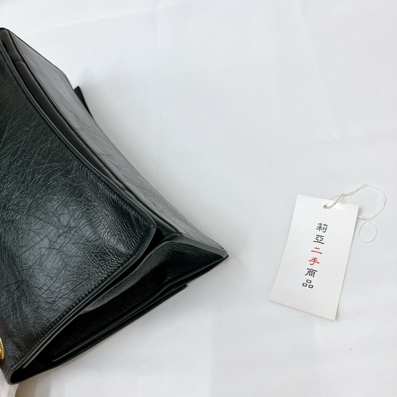 莉亞精品♡BALENCIAGA Crush 牛皮翻蓋鏈條沙漏包 二手-10