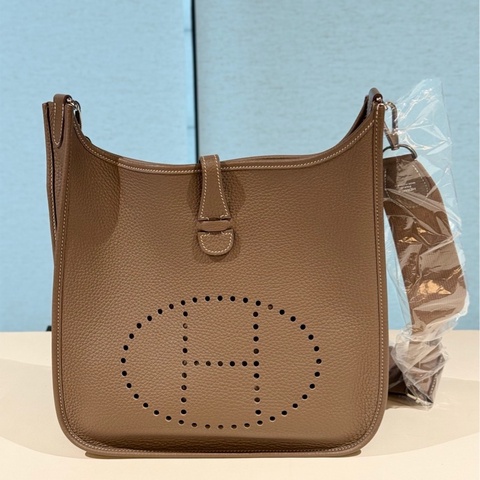 Hermes愛馬仕evelyne伊芙琳29  大象灰 銀扣