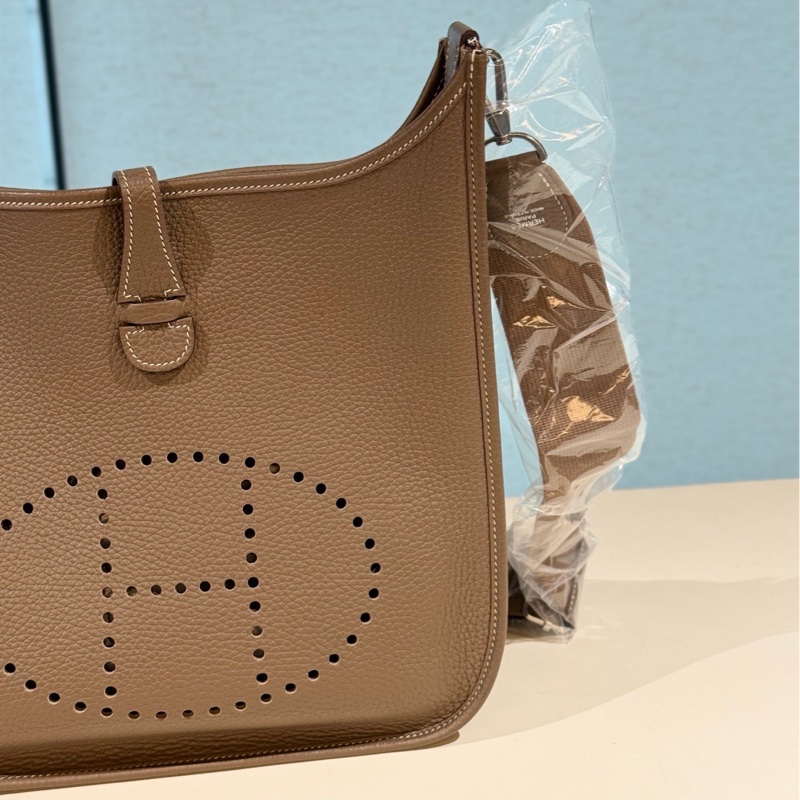 Hermes愛馬仕evelyne伊芙琳29 大象灰 銀扣-1