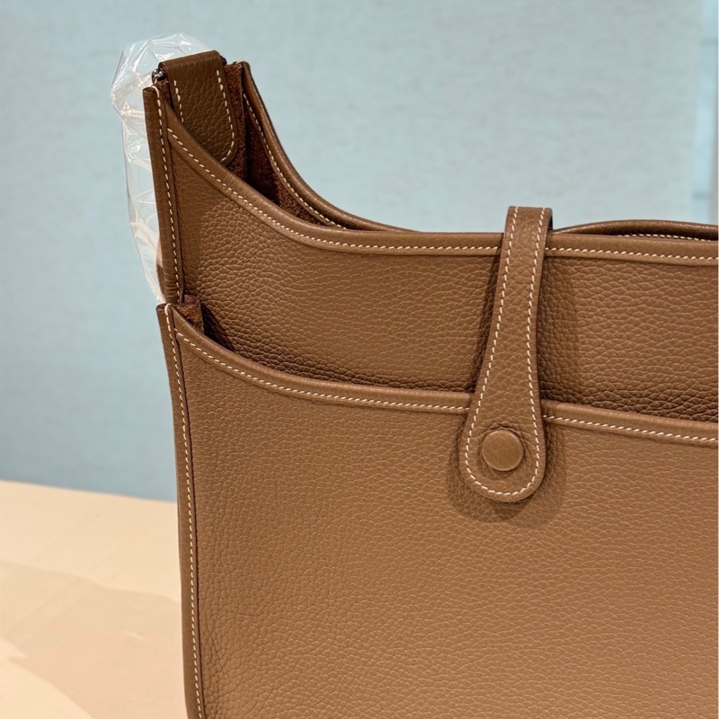 Hermes愛馬仕evelyne伊芙琳29 大象灰 銀扣-5