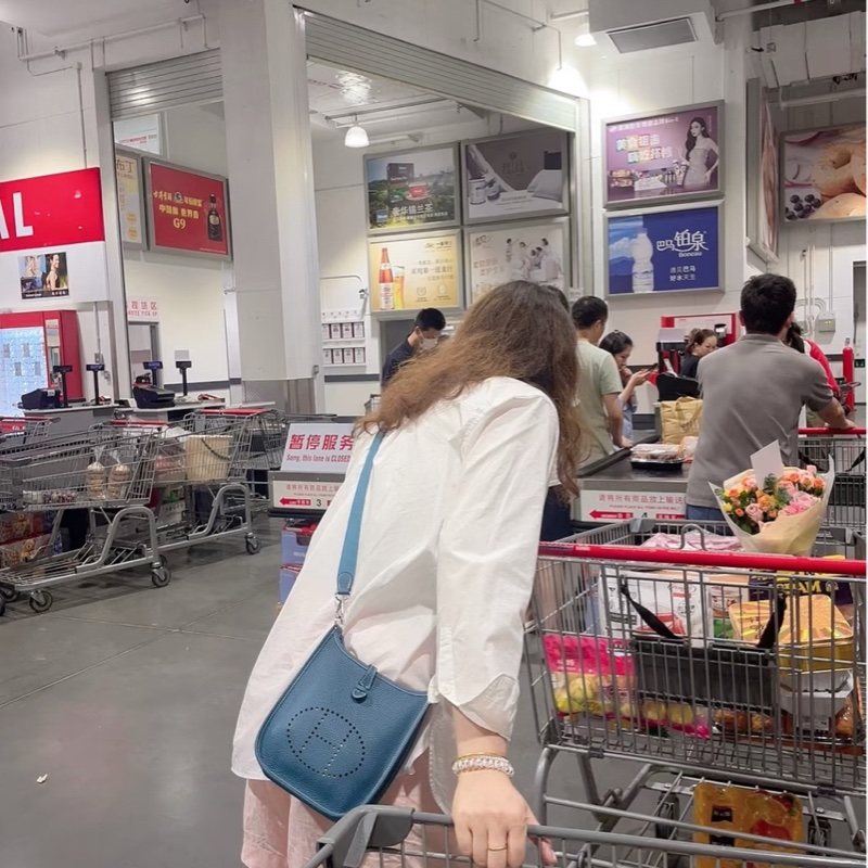 愛馬仕/Hermes Evelyne 16 mini 伊芙琳 銀扣-8