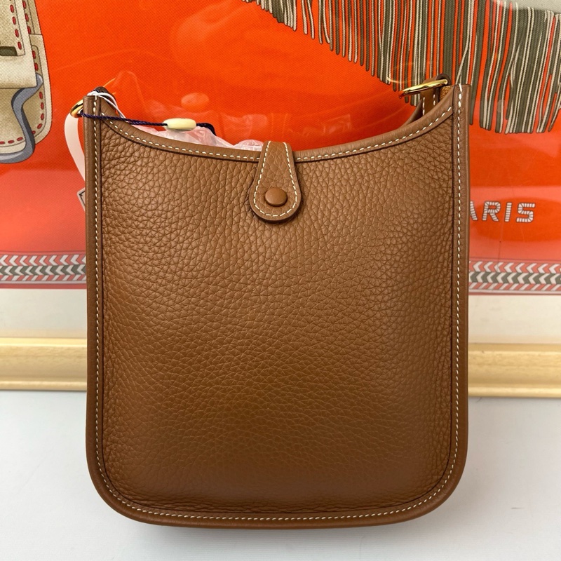 Hermes愛馬仕 Evelyne/伊芙琳 16 mini  金棕金扣-2