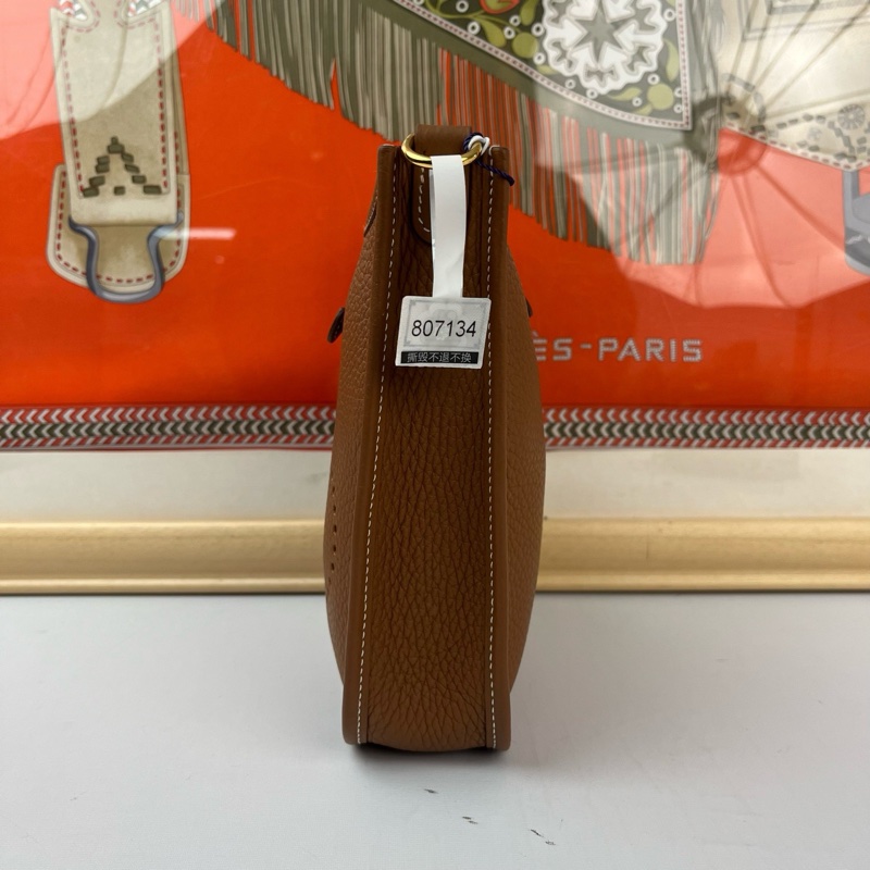 Hermes愛馬仕 Evelyne/伊芙琳 16 mini  金棕金扣-6