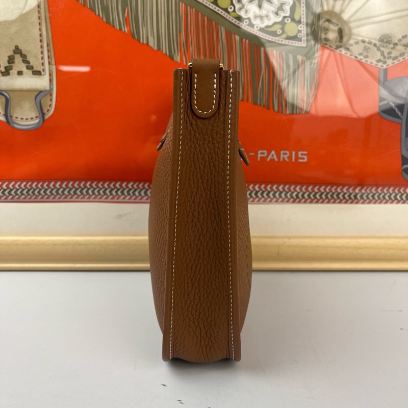 Hermes愛馬仕 Evelyne/伊芙琳 16 mini  金棕金扣-7