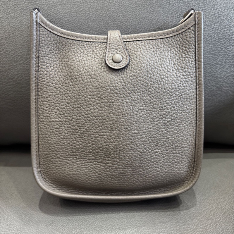Hermes 愛馬仕 伊芙琳Evelyne mini積雨雲灰98新 帶票-2