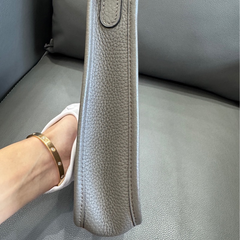 Hermes 愛馬仕 伊芙琳Evelyne mini積雨雲灰98新 帶票-4