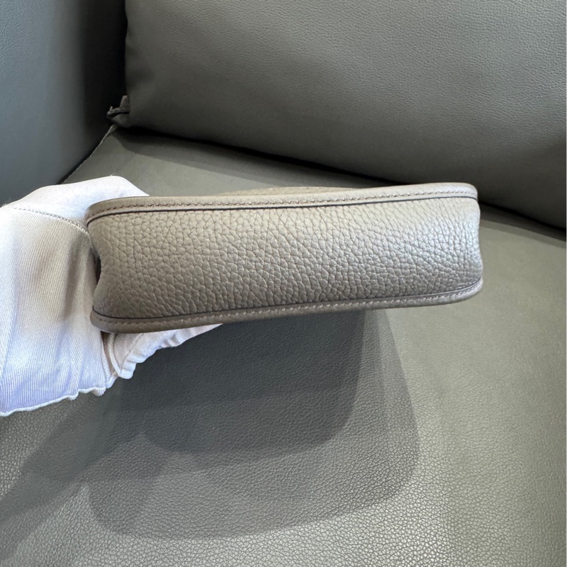 Hermes 愛馬仕 伊芙琳Evelyne mini積雨雲灰98新 帶票-5