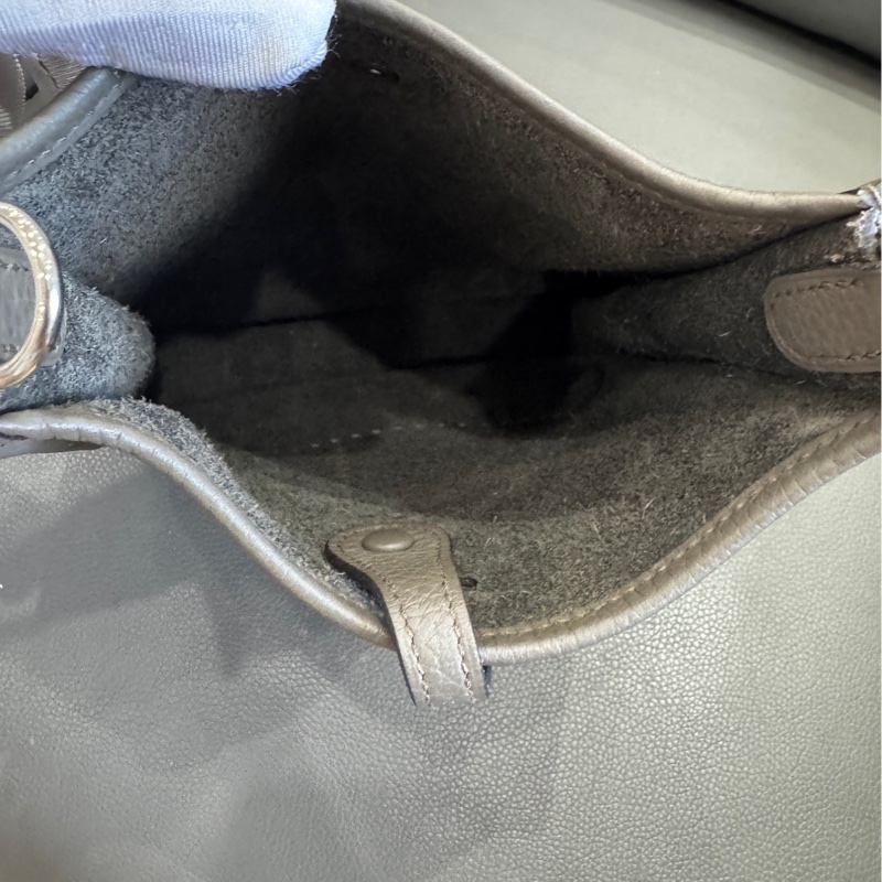 Hermes 愛馬仕 伊芙琳Evelyne mini積雨雲灰98新 帶票-6