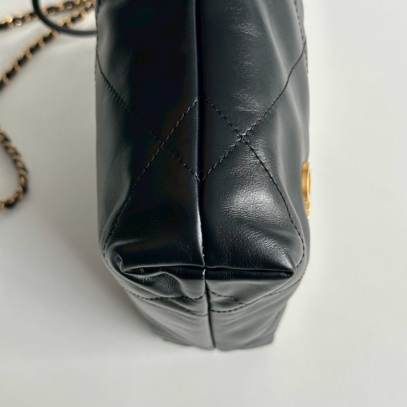99新🆕 全配有購證🙌🏻 Chanel 香奈兒 22 bag mini 黑色金釦-10