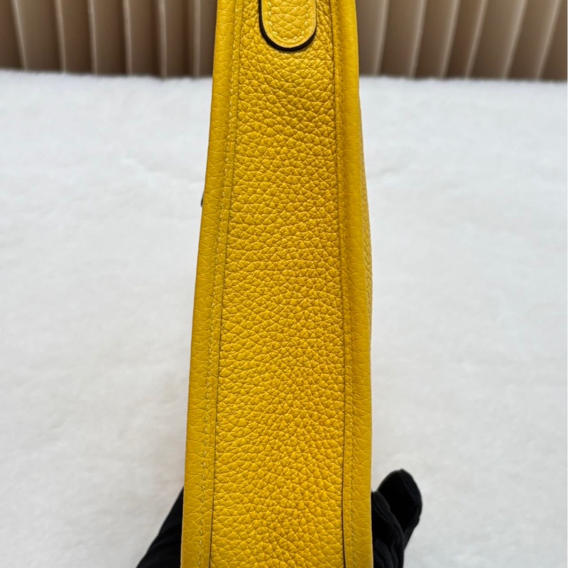 Hermes愛馬仕 Evelyne mini16伊芙琳銀扣 那不勒斯黃-4