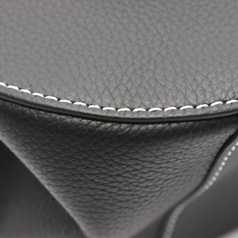 Christian Dior Gallop 雙肩包，黑色真皮，銀色五金配件，二手男款-4