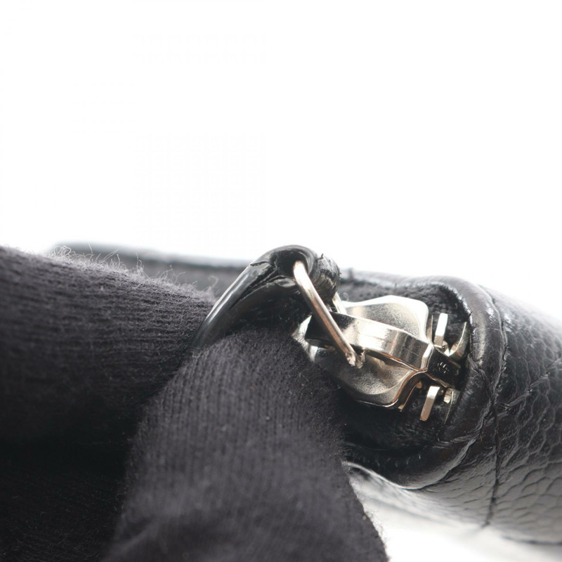 香奈兒 (CHANEL) Matelasse 拉鍊長款皮夾 A50097 黑色小牛皮二手-6