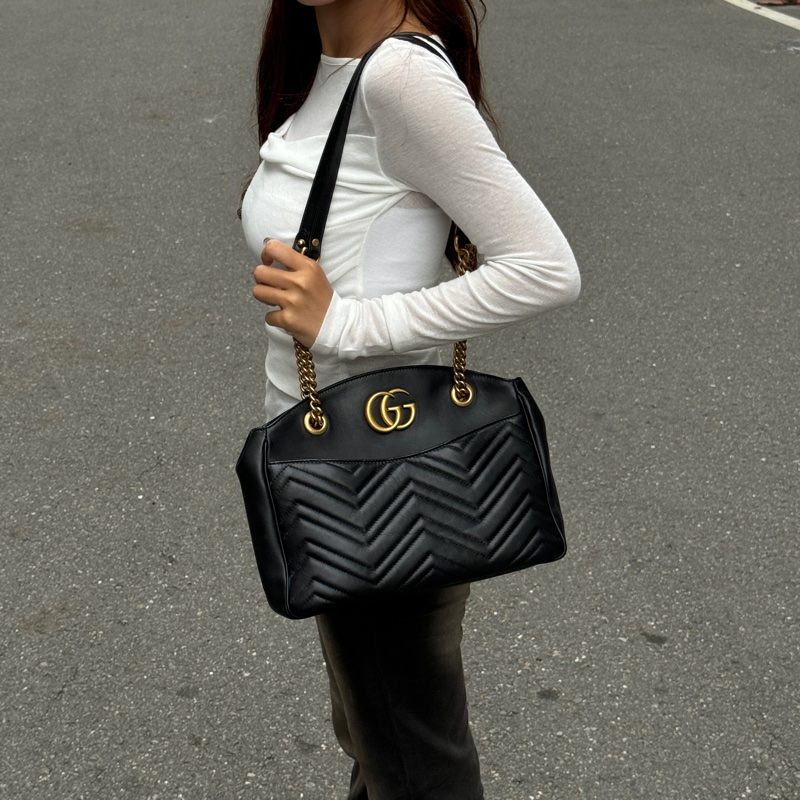 【超！級！新】GUCCI Marmont 古馳 馬夢托特包（專櫃95,000）-1