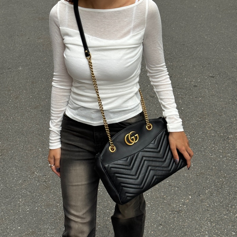 【超！級！新】GUCCI Marmont 古馳 馬夢托特包（專櫃95,000）-3