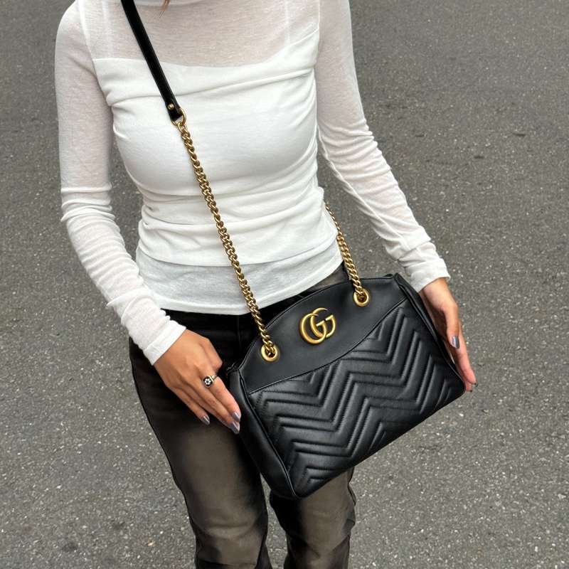 【超！級！新】GUCCI Marmont 古馳 馬夢托特包（專櫃95,000）-4