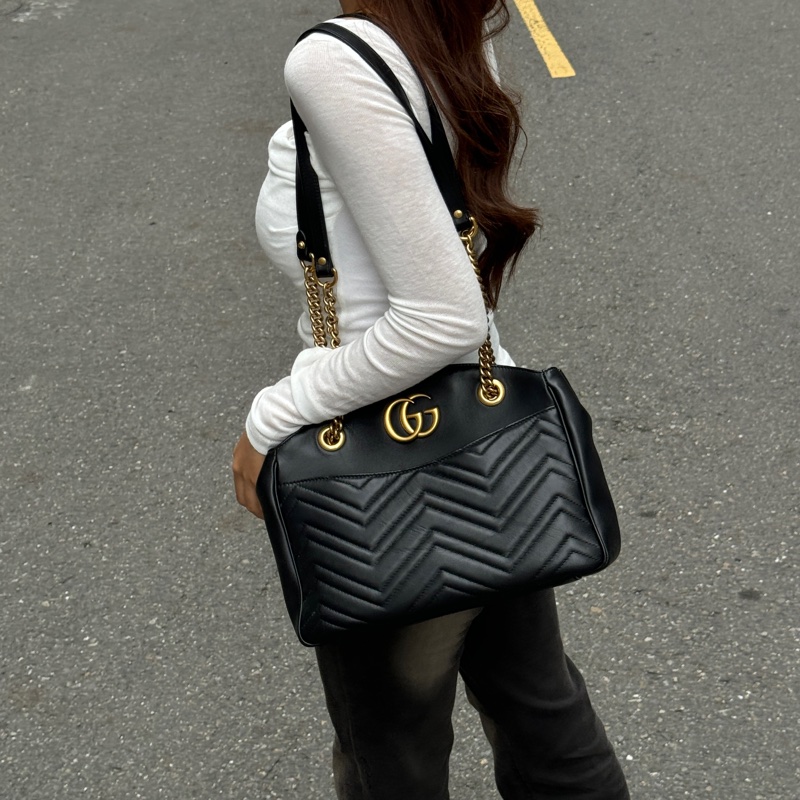 【超！級！新】GUCCI Marmont 古馳 馬夢托特包（專櫃95,000）-19