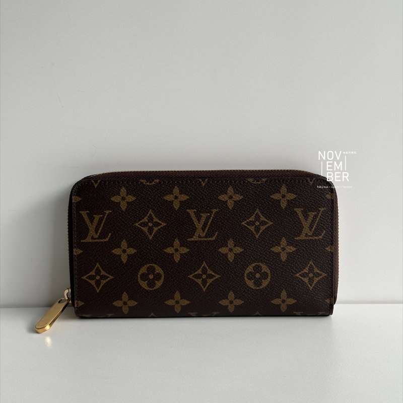 99新🆕 Louis Vuitton LV 路易威登 拉鏈錢包 棕色-0