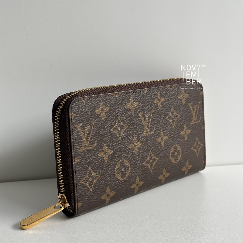 99新🆕 Louis Vuitton LV 路易威登 拉鏈錢包 棕色-1