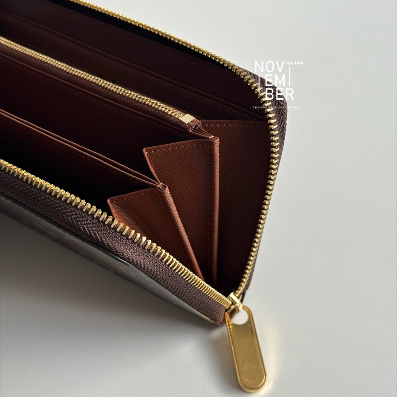 99新🆕 Louis Vuitton LV 路易威登 拉鏈錢包 棕色-4
