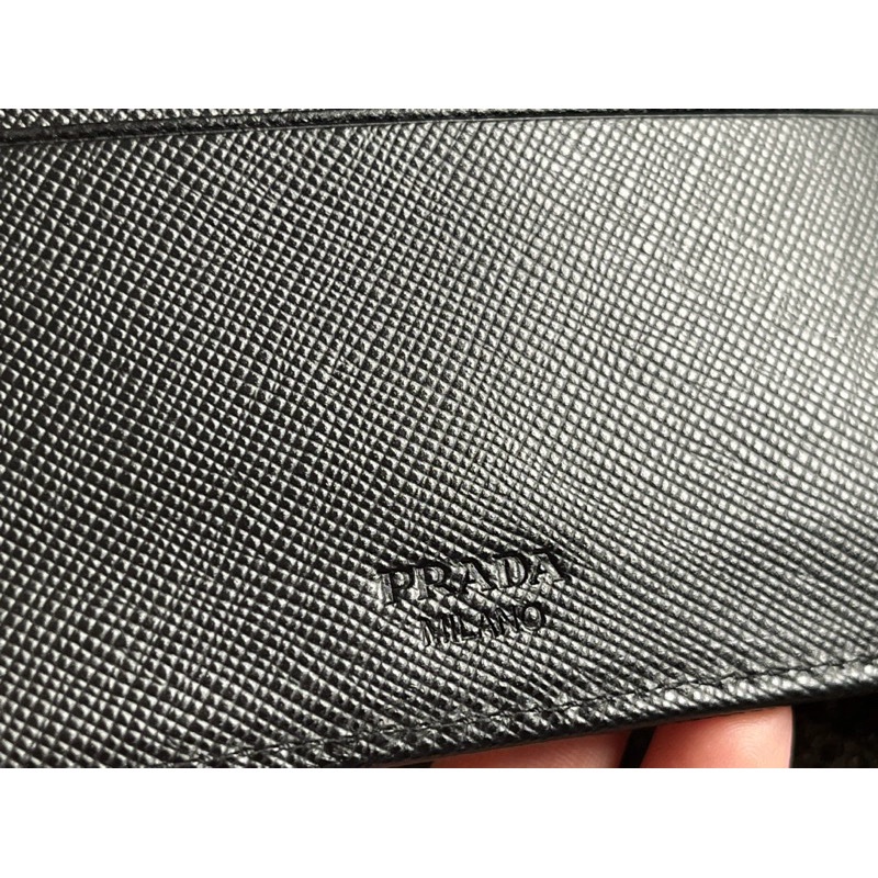 Prada 男女可用皮夾 Rocker 風 可放零錢 99成新-3