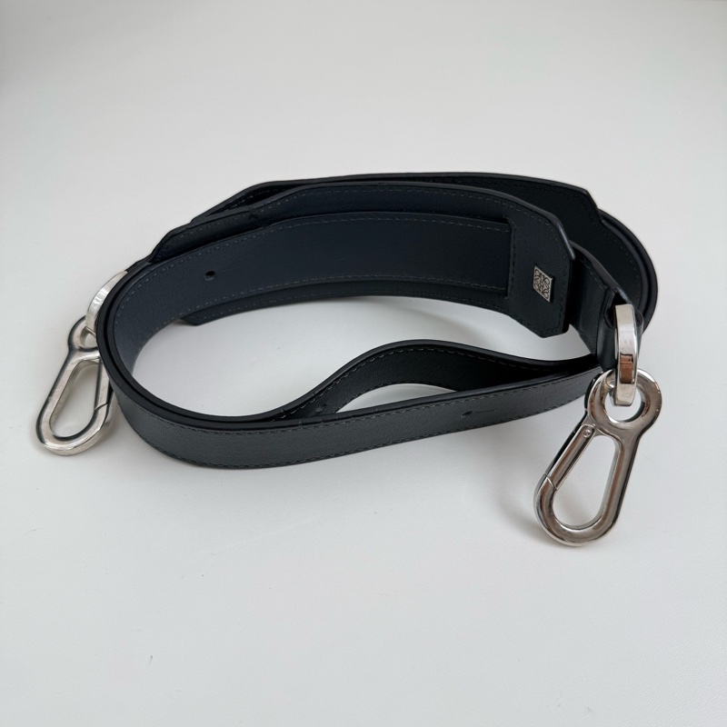 LOEWE/羅意威 Puzzle 大號拼色淺灰拼深灰 銀扣-7