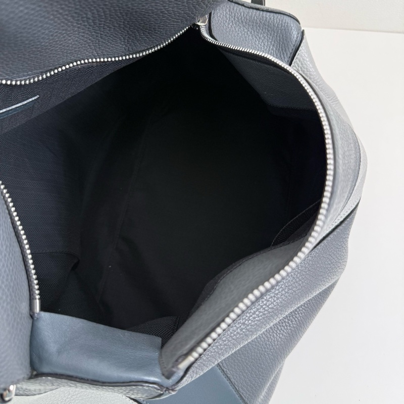 LOEWE/羅意威 Puzzle 大號拼色淺灰拼深灰 銀扣-8