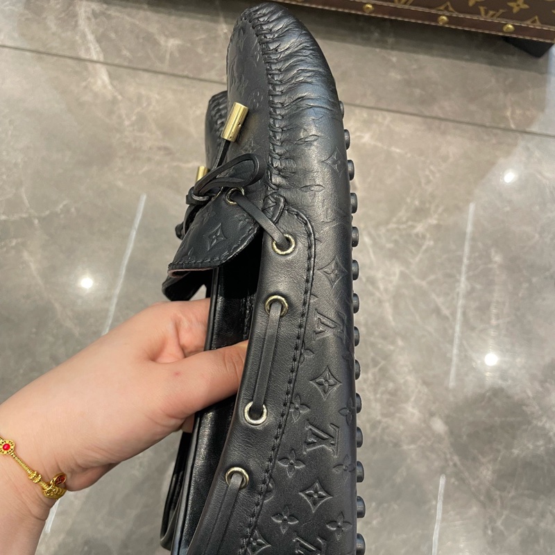 路易威登/Louis Vuitton 全皮豆豆鞋 37碼 輕微使用 無附件-3