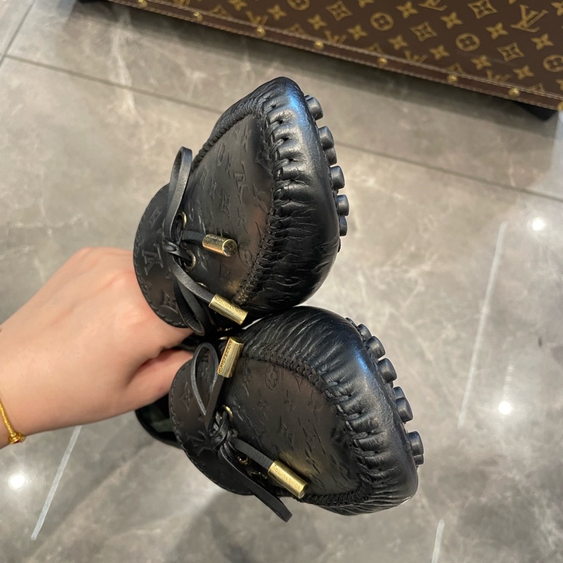 路易威登/Louis Vuitton 全皮豆豆鞋 37碼 輕微使用 無附件-4