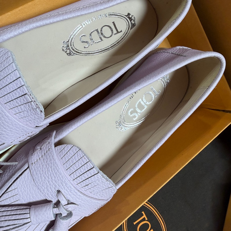 TOD’S Tassel Loafers 淡紫色流蘇樂福鞋-2