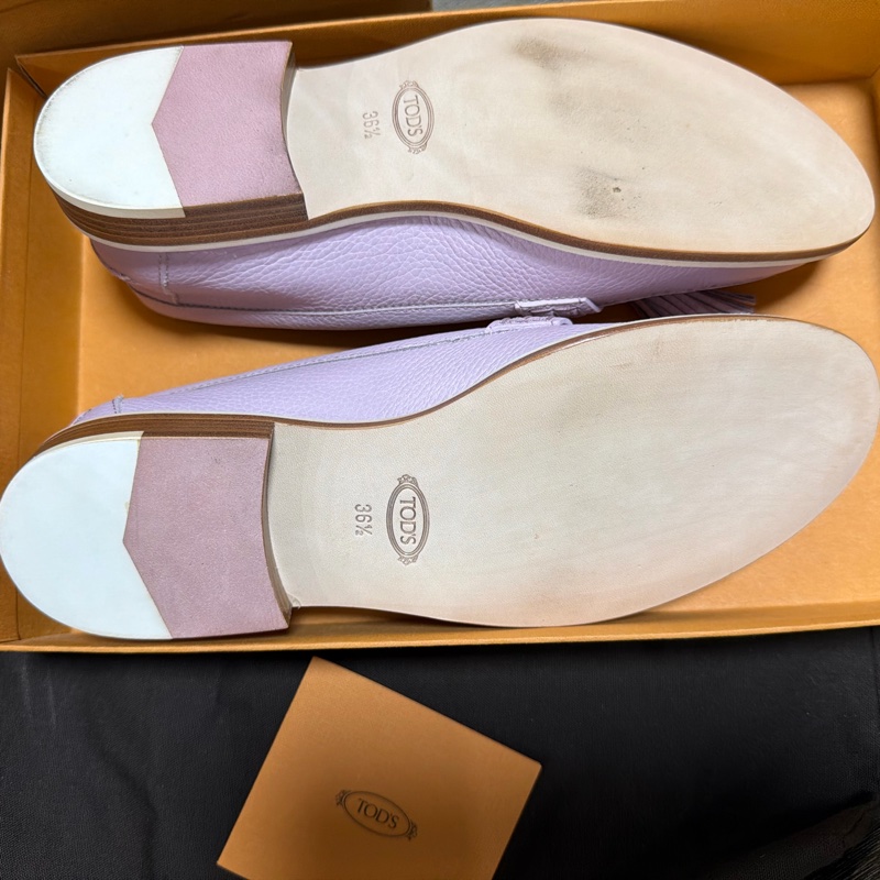 TOD’S Tassel Loafers 淡紫色流蘇樂福鞋-7