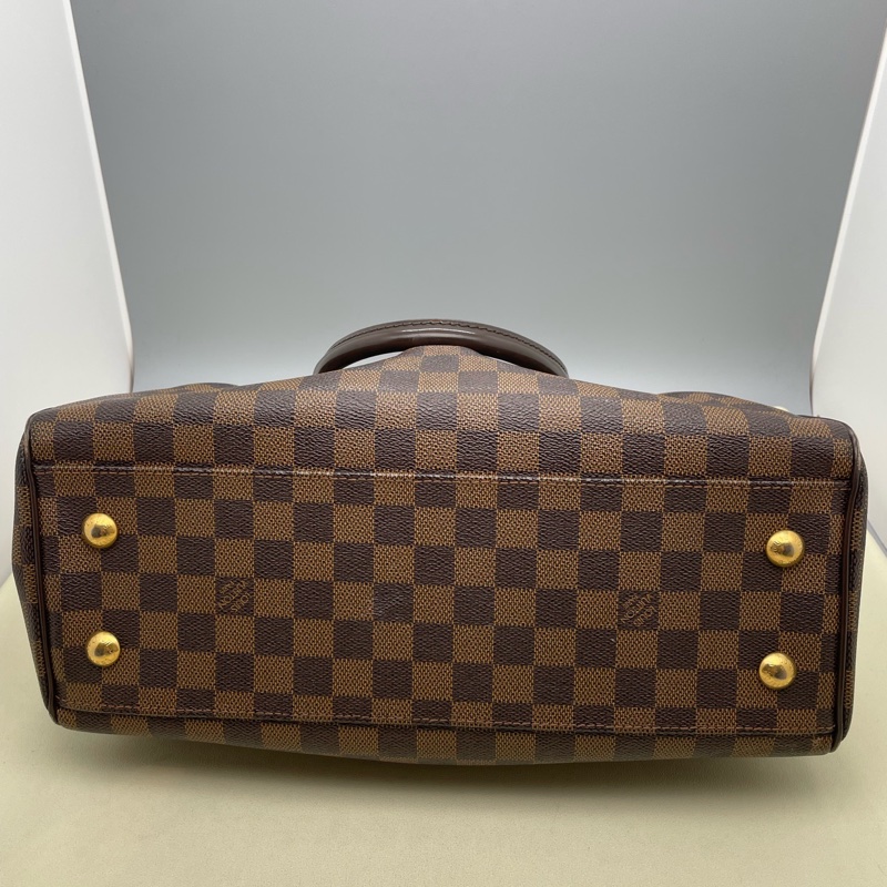 路易威登 Louis Vuitton 棋盤格 Trevi 葫蘆包皮革 尺寸: 34×25×15-2