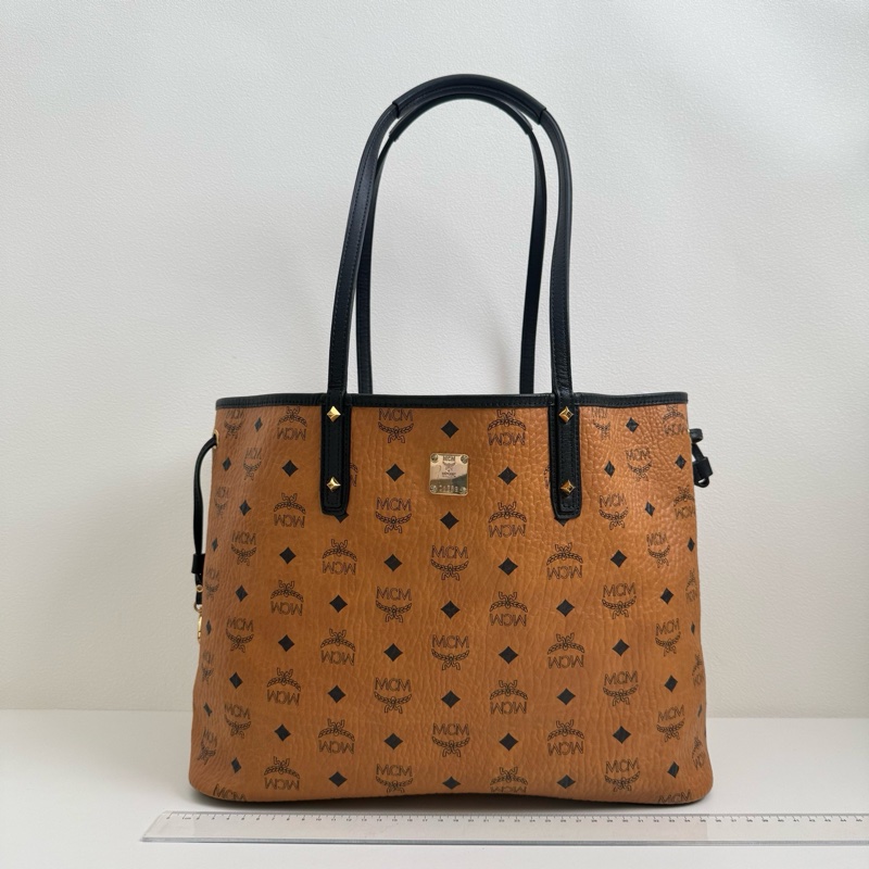 MCM 乾邑色老花 托特子母單肩包-1