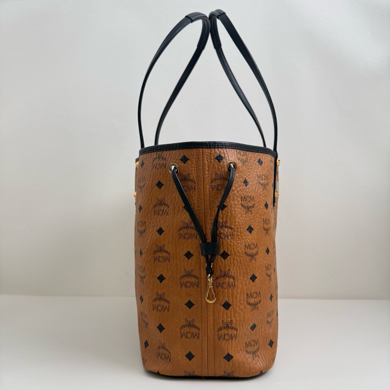 MCM 乾邑色老花 托特子母單肩包-3