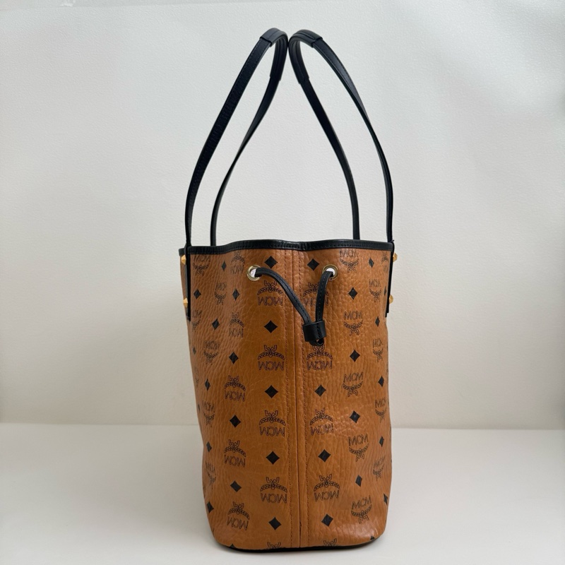 MCM 乾邑色老花 托特子母單肩包-4