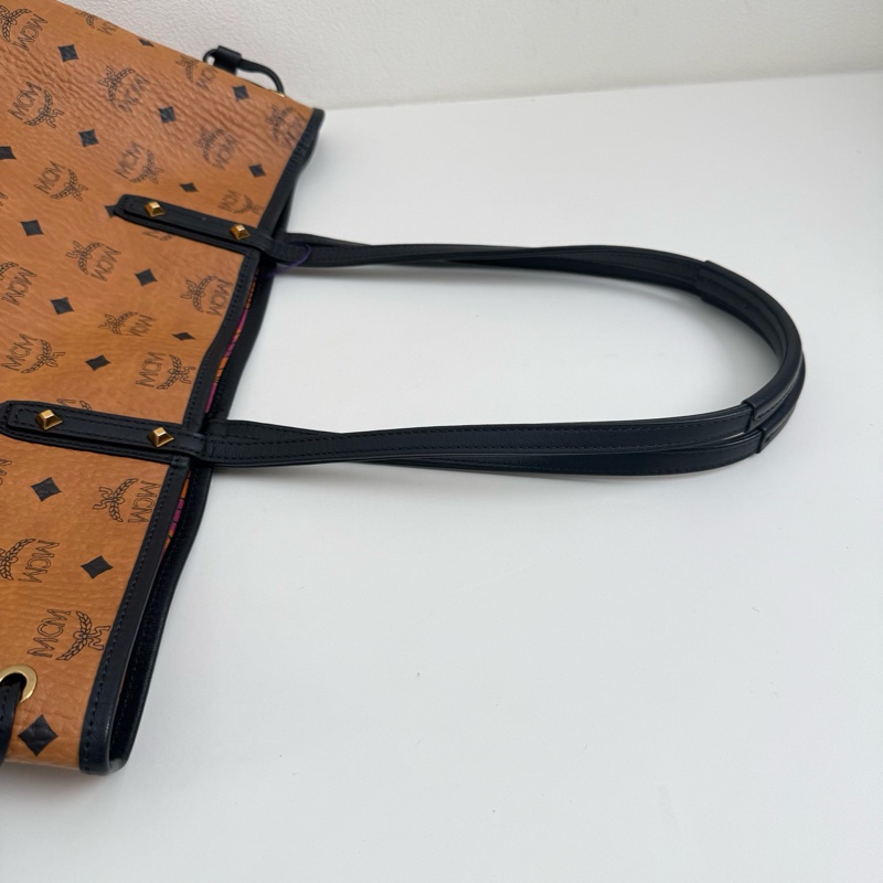 MCM 乾邑色老花 托特子母單肩包-5