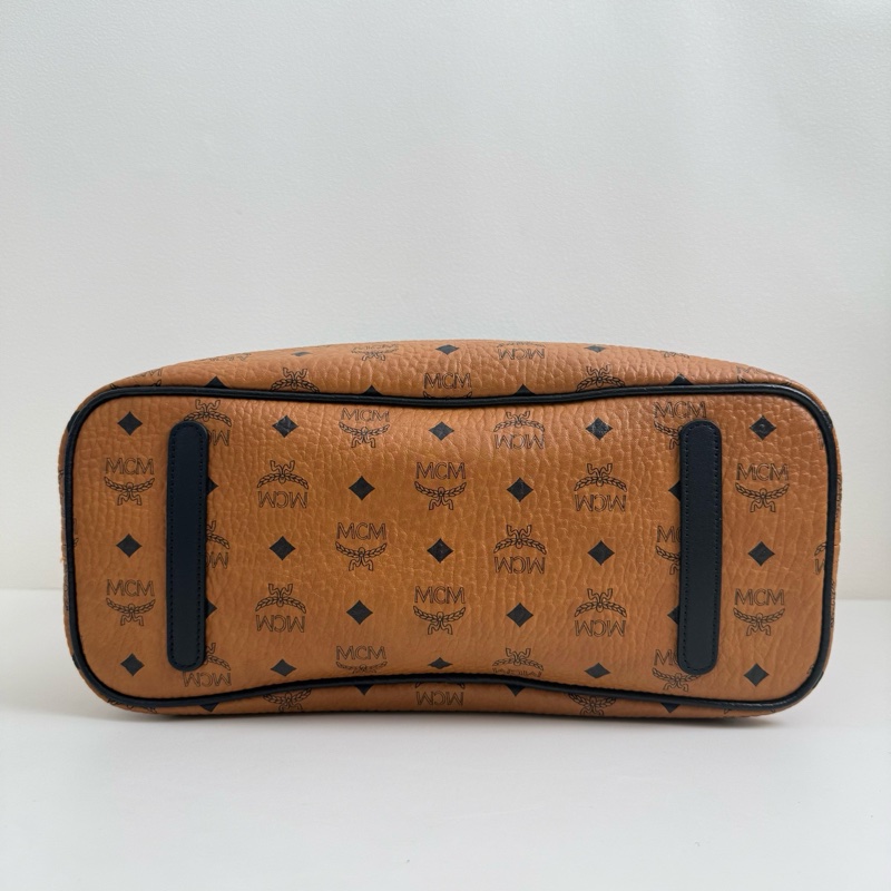 MCM 乾邑色老花 托特子母單肩包-6