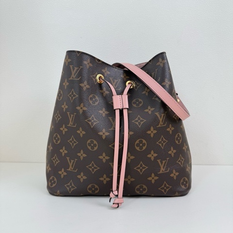 Louis Vuitton/路易威登 棕色老花水桶單肩包