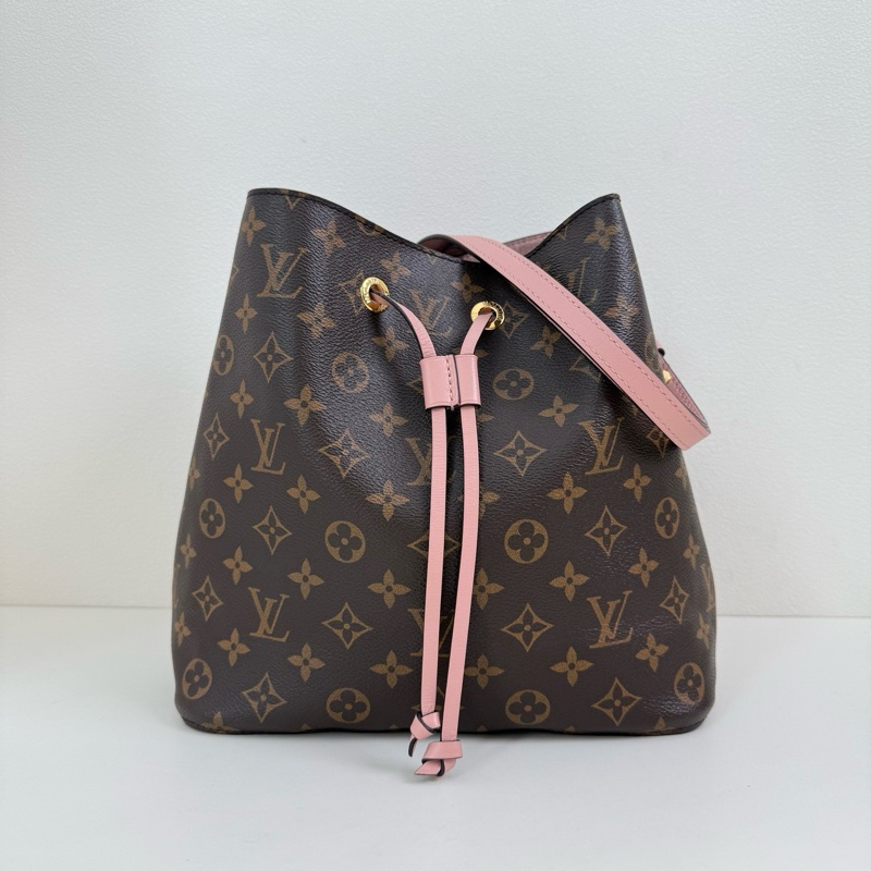 Louis Vuitton/路易威登 棕色老花水桶單肩包-0