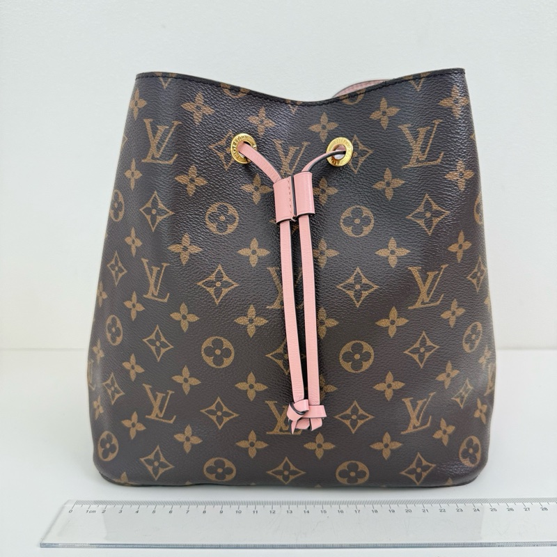 Louis Vuitton/路易威登 棕色老花水桶單肩包-1
