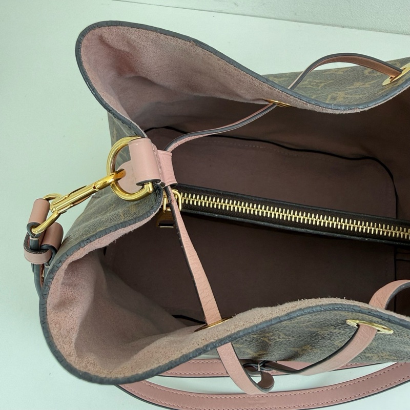 Louis Vuitton/路易威登 棕色老花水桶單肩包-8