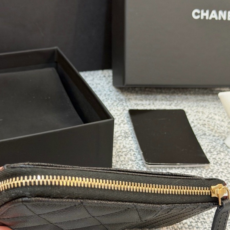 極新💫Chanel L型卡片零錢包|短夾|晶片款🖤-5