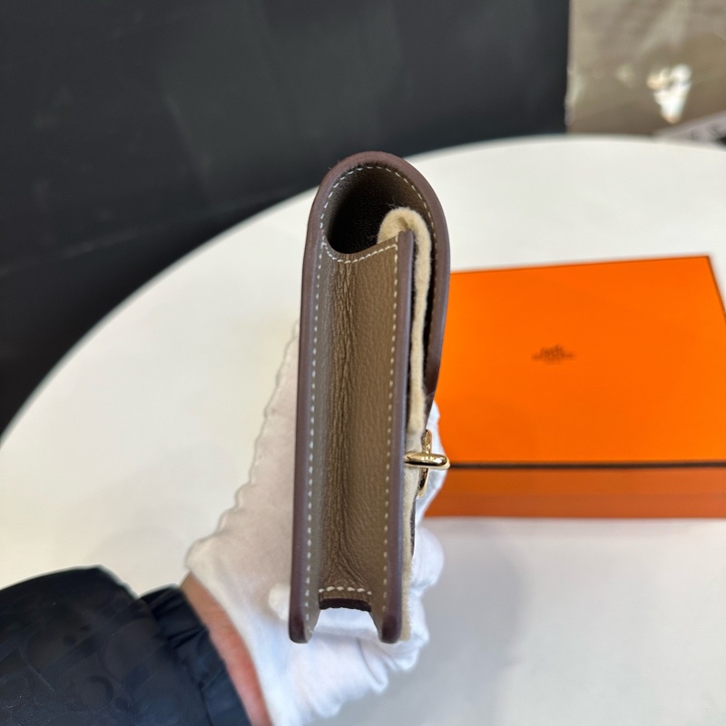 【閒置新】愛馬仕hermes roulis豬鼻子slim 大象灰金B刻 附件 盒子 小票-3