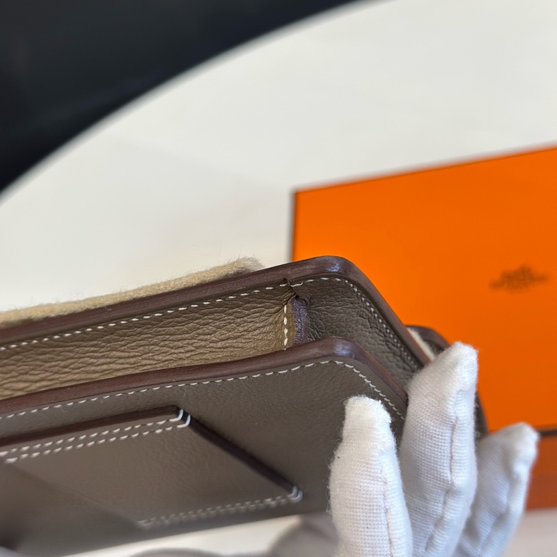 【閒置新】愛馬仕hermes roulis豬鼻子slim 大象灰金B刻 附件 盒子 小票-7
