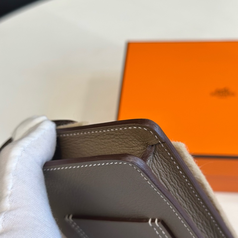 【閒置新】愛馬仕hermes roulis豬鼻子slim 大象灰金B刻 附件 盒子 小票-8