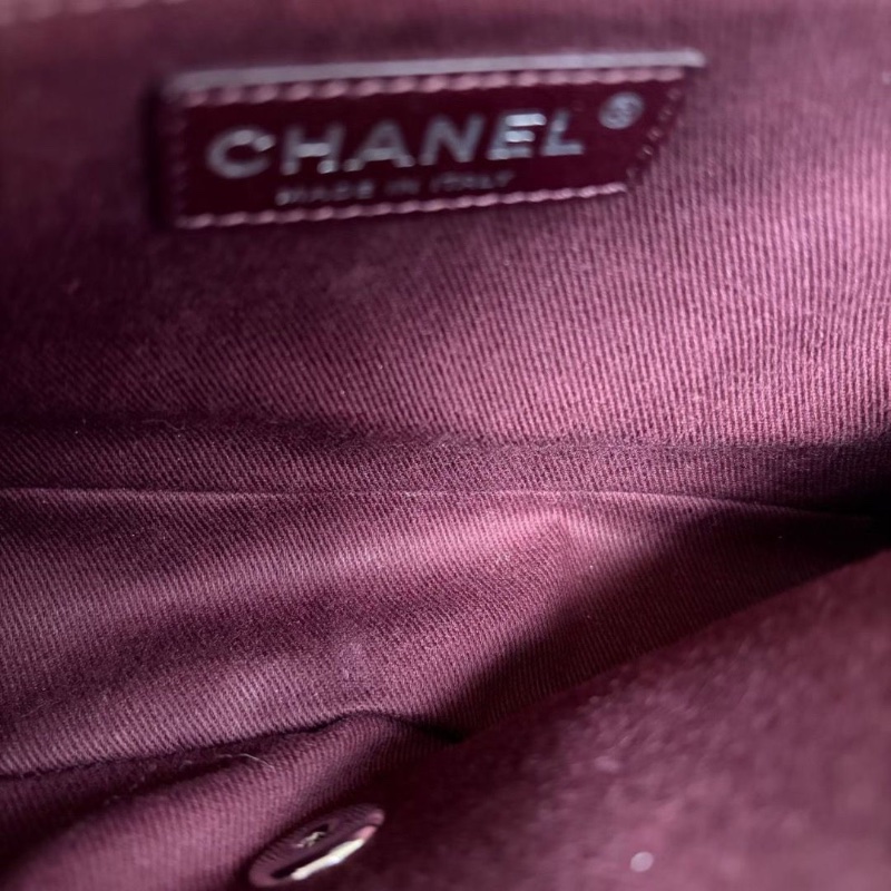 Chanel V紋CF鏈條包 米白色 銀扣 26*16*6  9新 配件盒子 塵袋 購證-1